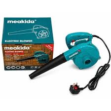 Meakida electric blower used for dust cleaning. It features a powerful 600W motor. 💥It has dual functionality, serving as both a blower and a vacuum cleaner (requires a dust collection bag).