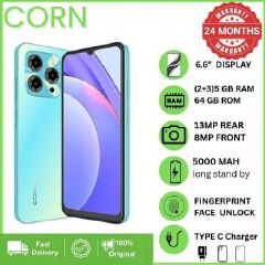LIMITED TIME DEALS!!!! BRAND NEW CORN C16 PRO MAX 6.6" STORAGE ROM 64GB RAM 5GB STRONG BATTERY 5000 mAh DOUBLE SIM CARD SMART PHONE ON OFFER FINGERPRINT FACE