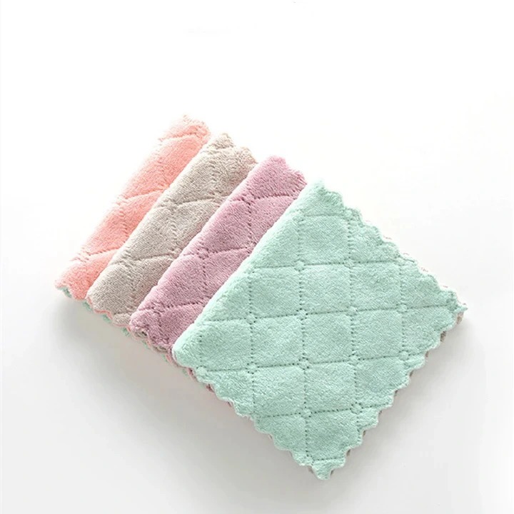 1pc,2pcs ,5pcs Super Absorbent Microfiber Kitchen Dish Cloth High-efficiency Tableware Household Cleaning Towel Kitchen Tools Gadgets
