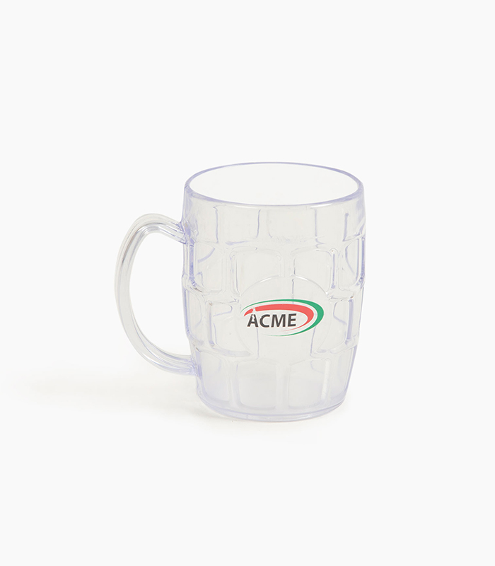 6-Piece Unbreakable Acrylic Beer Mug Set with Handles | Crystal Clear Plastic Beverage Cups | Durable BPA-Free Drinking Glasses for Parties, BBQ, Home & Outdoor Use (300ml/500ml)