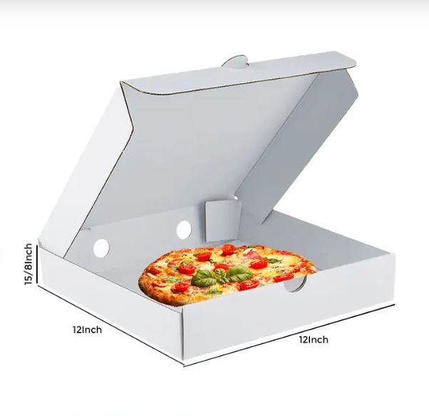 Disposable Corrugated Pizza Boxes for Takeaway, Delivery & Food Packaging – Food Safe, Durable & Eco-Friendly