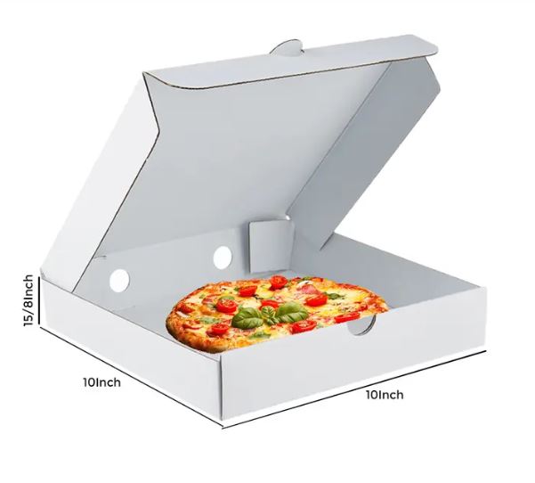 Disposable Corrugated Pizza Boxes for Takeaway, Delivery & Food Packaging – Food Safe, Durable & Eco-Friendly