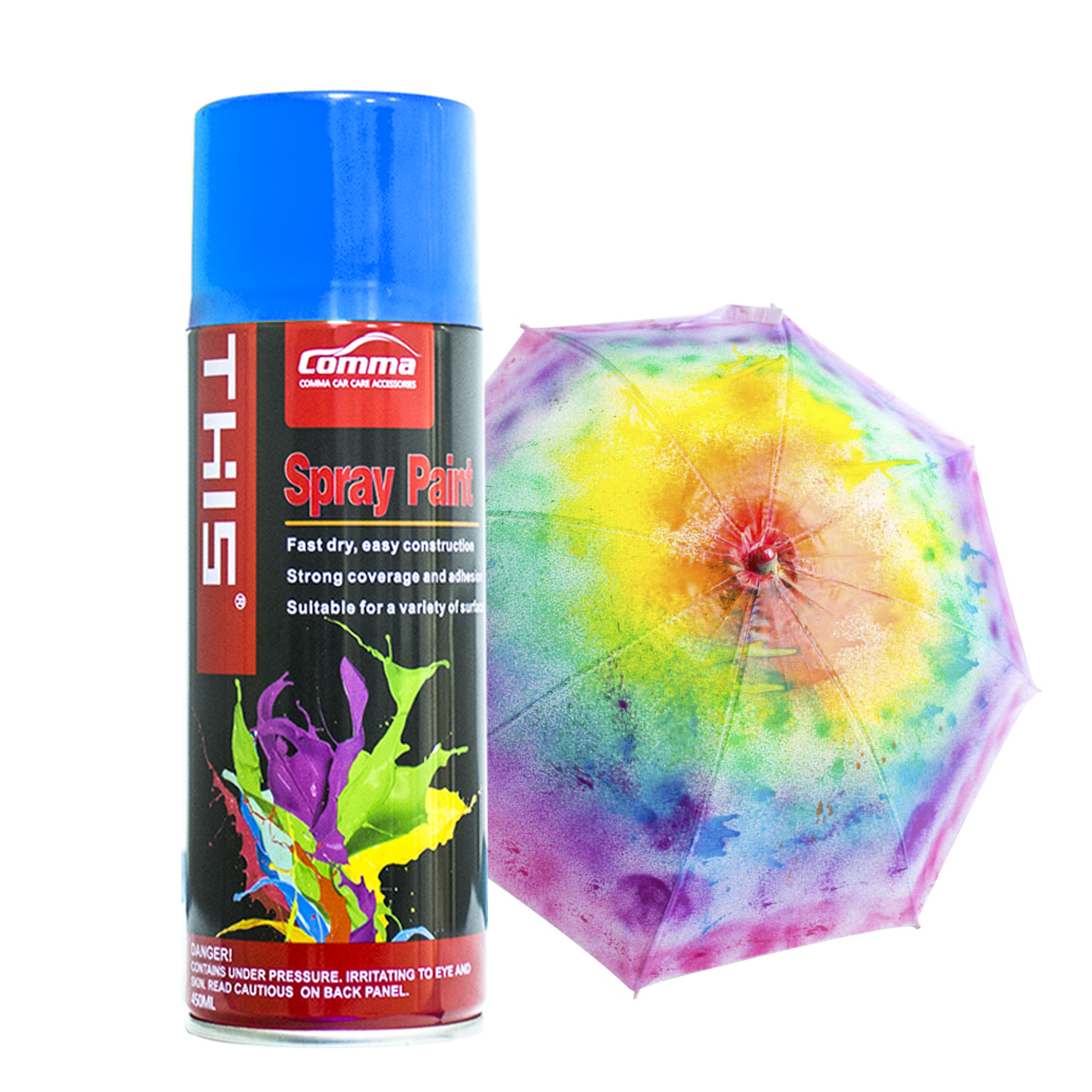 Premium Multi-Purpose Fast Dry Acrylic Spray Paint 450ml – Indoor & Outdoor Aerosol Paint for Metal, Wood, Plastic, Furniture, Automotive, DIY, Rust Protection & Home Improvement