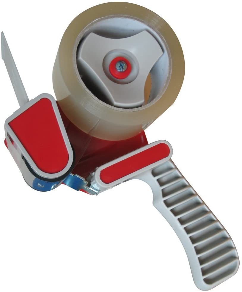 Heavy Duty Packing Tape Dispenser Gun – 2” Box Sealing Packaging Tape Cutter for Shipping, Moving & Warehouse Use