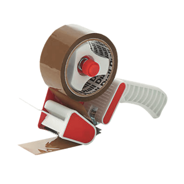 Heavy Duty Packing Tape Dispenser Gun – 2” Box Sealing Packaging Tape Cutter for Shipping, Moving & Warehouse Use