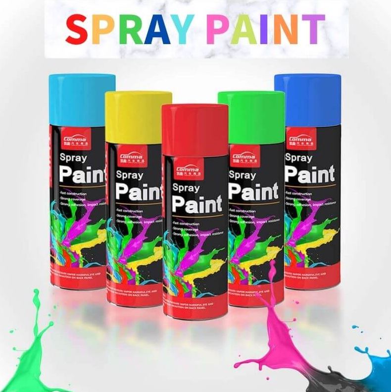 Premium Multi-Purpose Fast Dry Acrylic Spray Paint 450ml – Indoor & Outdoor Aerosol Paint for Metal, Wood, Plastic, Furniture, Automotive, DIY, Rust Protection & Home Improvement