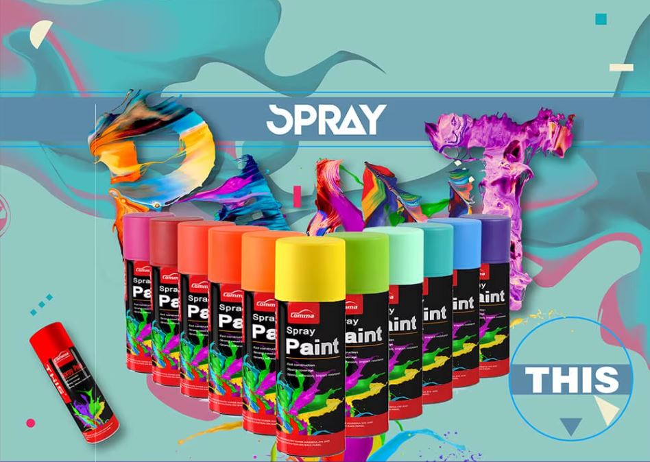 Premium Multi-Purpose Fast Dry Acrylic Spray Paint 450ml – Indoor & Outdoor Aerosol Paint for Metal, Wood, Plastic, Furniture, Automotive, DIY, Rust Protection & Home Improvement