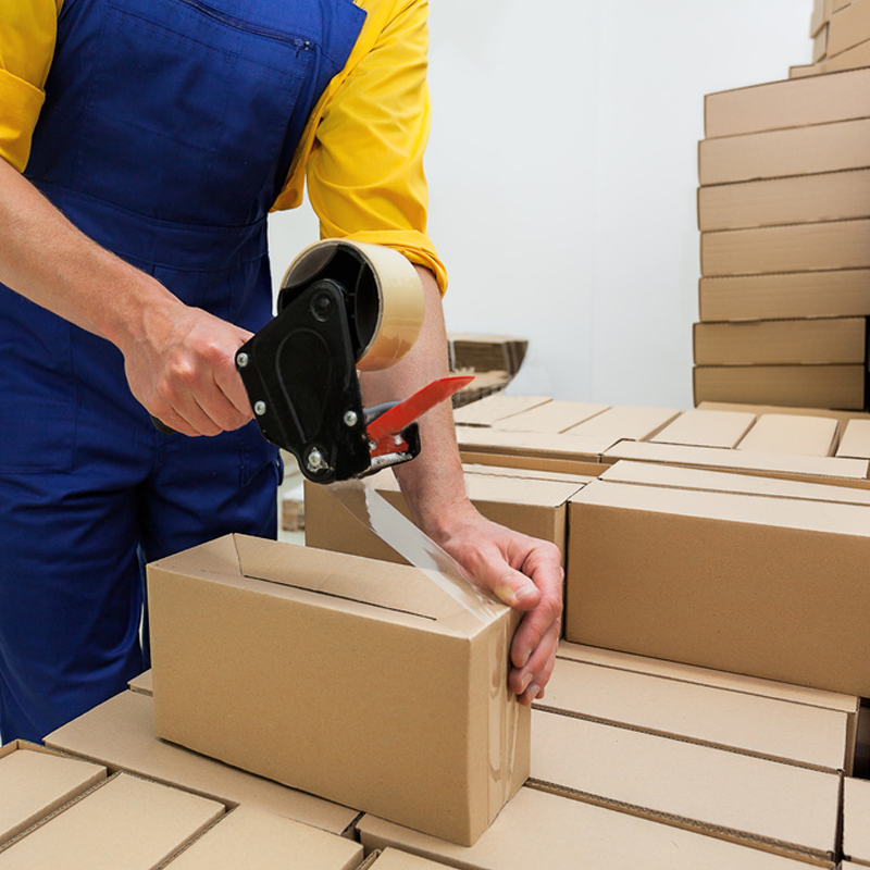 Heavy Duty Packing Tape Dispenser Gun – 2” Box Sealing Packaging Tape Cutter for Shipping, Moving & Warehouse Use