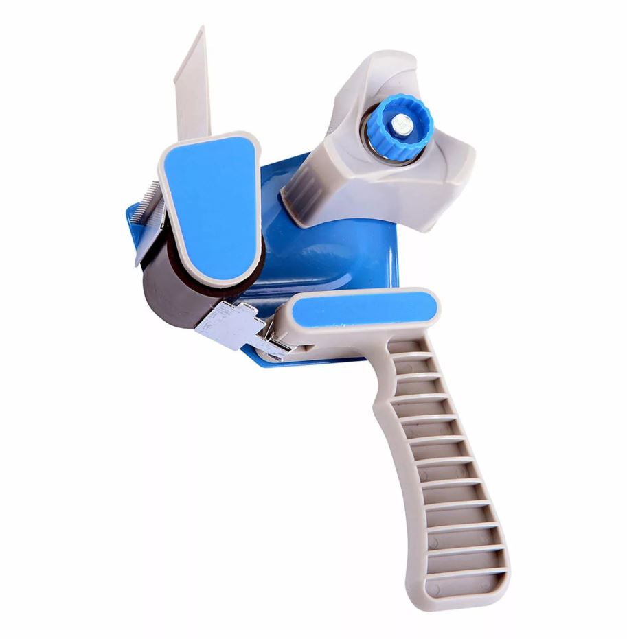 Heavy Duty Packing Tape Dispenser Gun – 2” Box Sealing Packaging Tape Cutter for Shipping, Moving & Warehouse Use