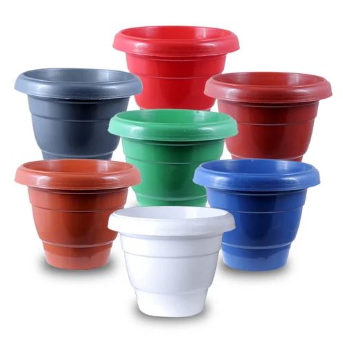 Plastic Nursery Plant Pots Indoor & Outdoor Flower Planters with Drainage Holes for Seedlings, Herbs, Succulents & Transplants