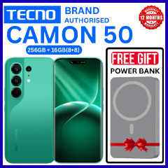 BRAND NEW TECNO CAMON 50 256GB ROM +16GB(8+8GB )RAM, 6.78" AMOLED CURVED SCREEN 6500mAh BATTERY 50MP MAIN CAMERA 32MP SELFIE ANDROID 16 SMARTPHONE