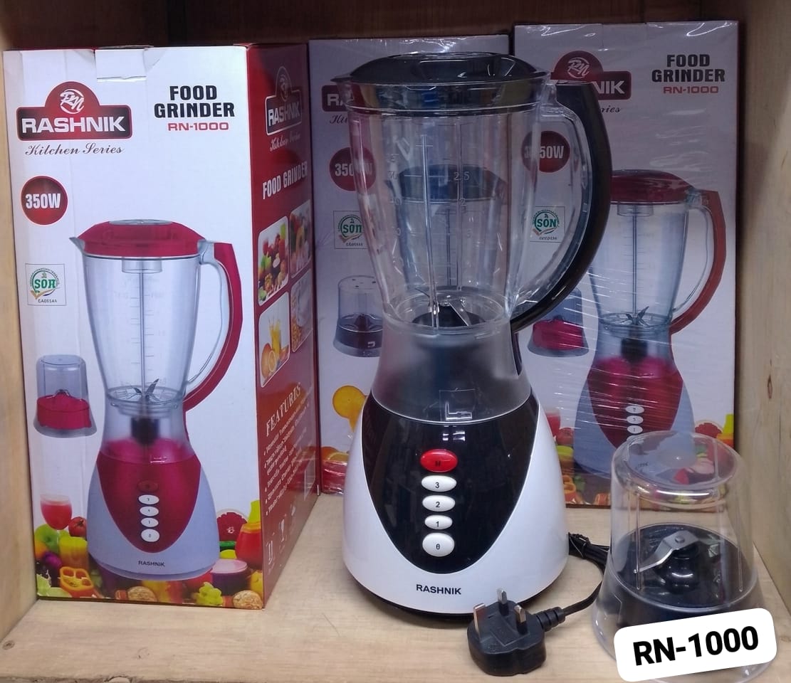 Rashnik RN-1040 Multifunction Electric Blender 1.5L with Grinder – 500W
