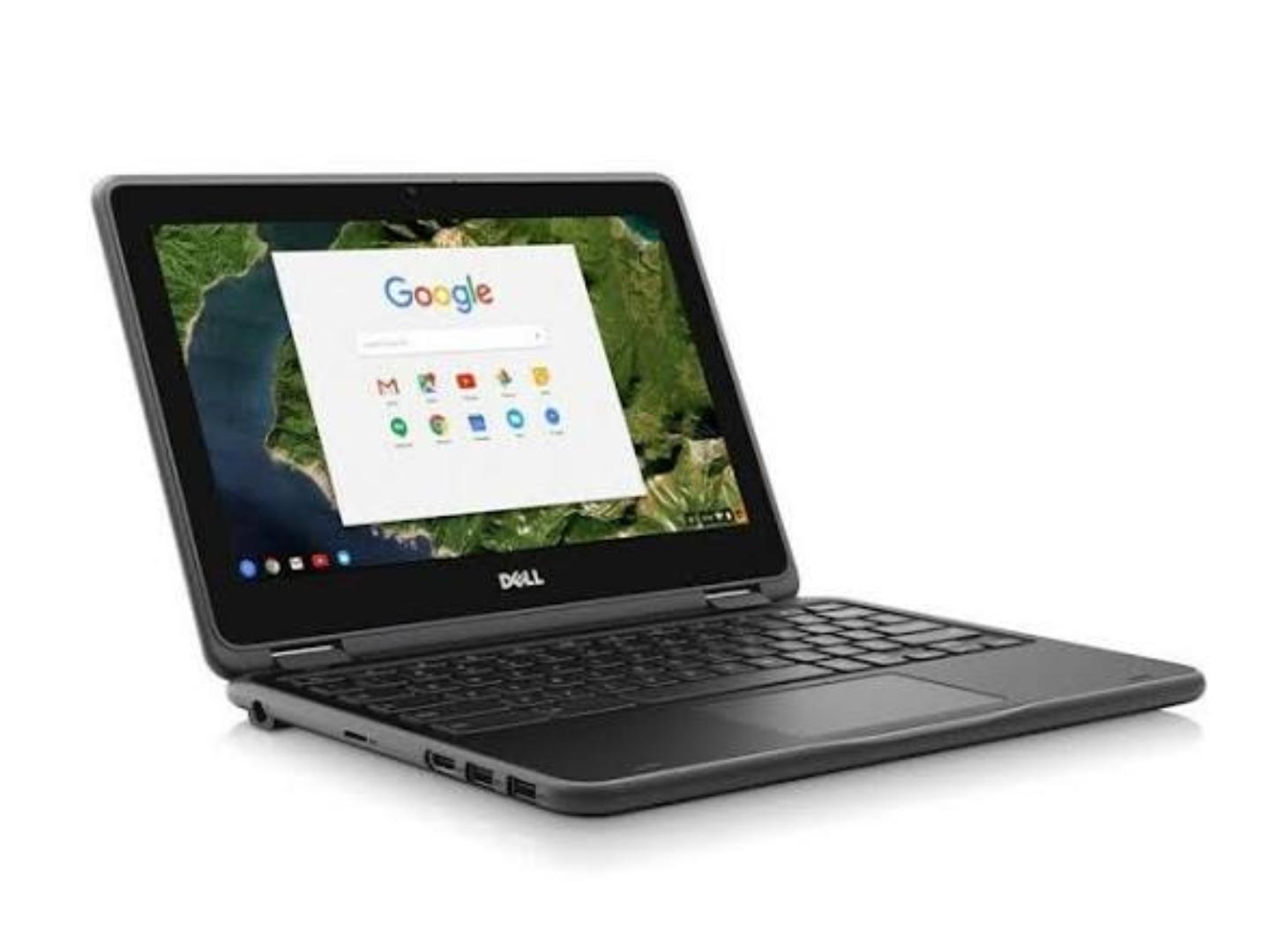 Refurbished Dell Chromebook 3100 2-in-1 11.6" HD IPS Touchscreen Laptop (Intel Celeron, 4GB RAM, 32GB eMMC, X360 Convertible, Chrome OS)