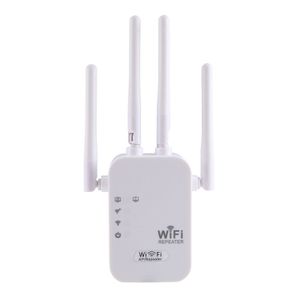 Wireless Dual Band WiFi Extender 2.4GHz & 5GHz – WiFi Amplifier Signal Booster, Long Range Coverage, High-Speed Router Repeater for Home & Office