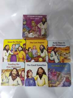 Stories of Jesus Mini Library – Children's Bible Story Books Set for Kids