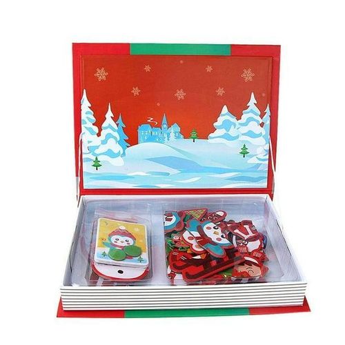 DIY Magnetic Book Early Education Puzzle Toy – Portable Dress-Up Magnet Game for Kids, Creative Learning & Fun Activity Set