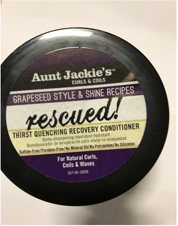 Aunt Jackie’s Grapeseed Style & Shine Recipes Rescued! Thirst Quenching Recovery Conditioner 426g – Deep Hydrating & Repair Conditioner for Dry & Damaged Hair