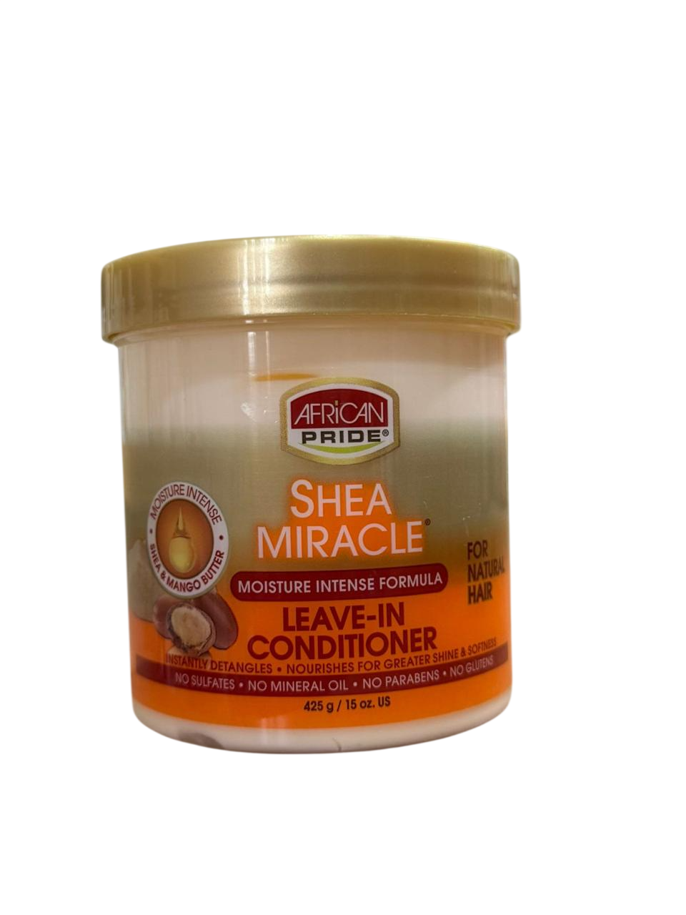 African Pride Shea Miracle Leave-In Conditioner – Deep Hydration & Detangling for Curly, Wavy & Kinky-Coily Hair