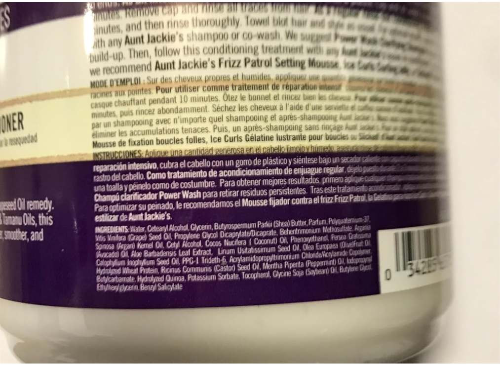 Aunt Jackie’s Grapeseed Style & Shine Recipes Rescued! Thirst Quenching Recovery Conditioner 426g – Deep Hydrating & Repair Conditioner for Dry & Damaged Hair