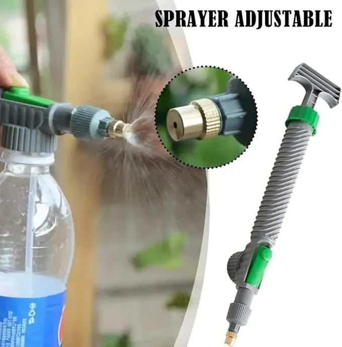 Portable Hand Pump Sprayer High Pressure Bottle Sprayer with Adjustable Copper Nozzle for Lawn Watering Car Washing and Outdoor Cleaning sprinkler head