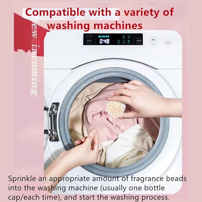 220g Scent Booster Beads, Washing Machine Laundry Fragrance Beads Perfume Leave Pods Booster Scent Softener Clothing Clean Detergent Diffuser Clothes,Fabric Deodorization