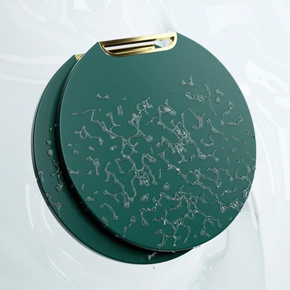 37cm Round Cutting Board Antibacterial BPA Free Chopping Board Food Grade Anti Mildew Non Slip Kitchen Cutting Board Standable and Hangable for Meat Vegetables Chopping Board