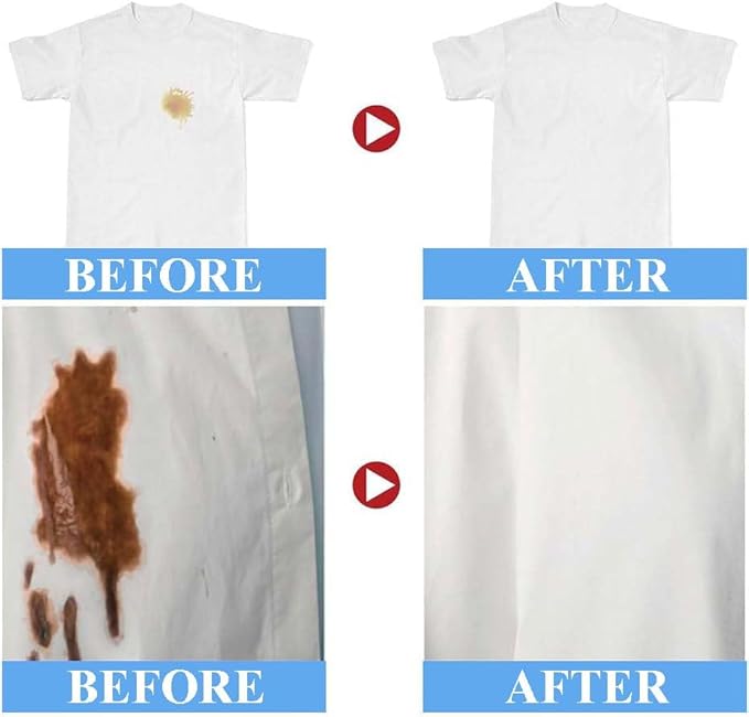 Oxi Stain Remover Powder 500g Active Oxygen Laundry Powder Chlorine Free Color Safe Removes Milk Sweat Oil Stains Deep Cleaning for Clothes Suitable for Washing Machine  Laundry detergent Powder
