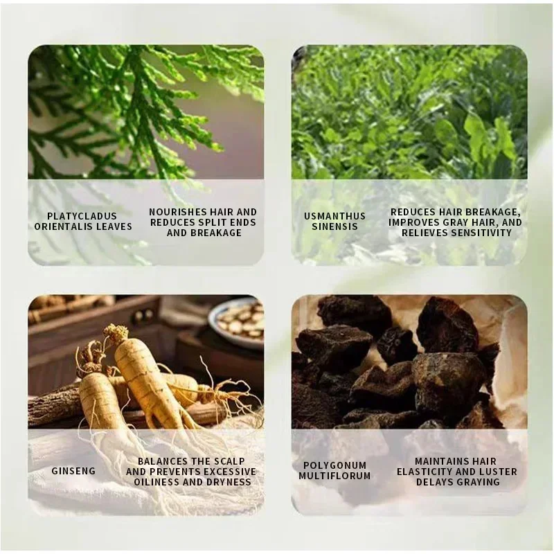 Anti Hair Loss Promote Hair Growth Shampoo Bar Natural Triangle Natural Herbal Medical Soap with Usman Grass and Platycladus Oil Control Deep Cleansing Strengthen Roots Refreshing Hair Care Shampoo
