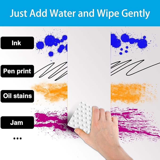 3 Pack Extra Thick Magic Cleaning Pads - Eraser Sponge for All Surfaces - Kitchen-Bathroom-Furniture-Leather-Car-Steel - Just Add Water to Erase All Dirt - Melamine - Universal Cleaner