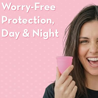 Menstrual Cup & Menstrual Disc | Reusable Period Cup, Soft Medical-Grade Silicone, Leak-Proof & Economical, Eco-Friendly Alternative to Sanitary Pads & Tampons, Comfortable Feminine Hygiene Protection