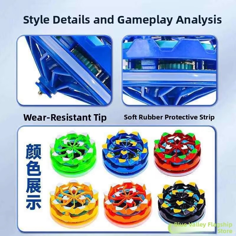 Sparking Battle Spinning Tops, Bey-Style Light Up Gyro with Sparkler Effect, Sensory Fidget & Anxiety Relief Toys, Classroom Prizes, Stocking Stuffers, Party Favors Gifts for Boys Girls Ages 6+