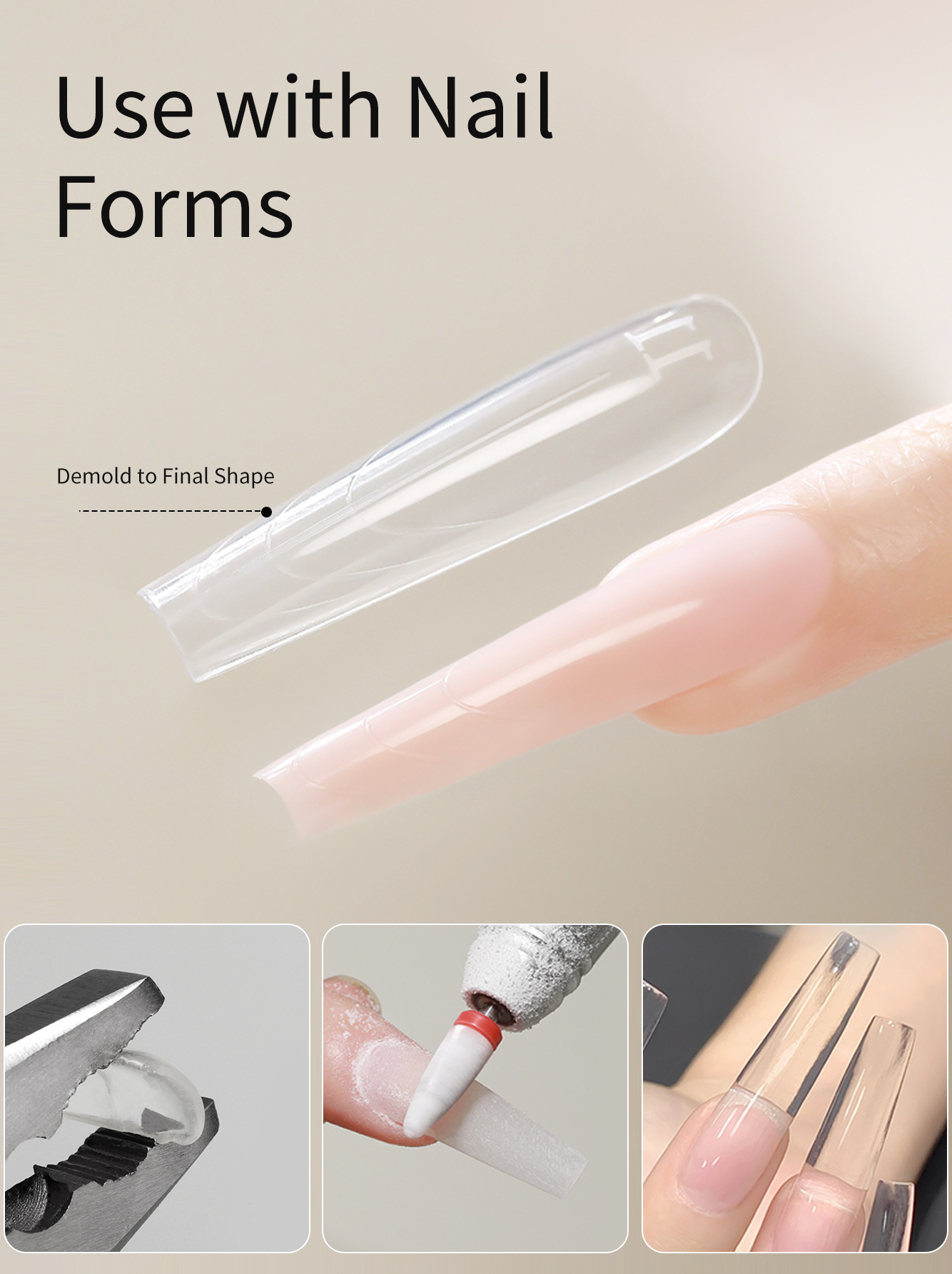 High-Quality 5ml Nail Extension Gel - Soak Off UV Fiber Gel With Manicure Tools for Nail Extension & Beautiful Nails, Strong Long-Lasting, Light Pink/Nude Pink, Home Nail Art & Professional Salon Use✨