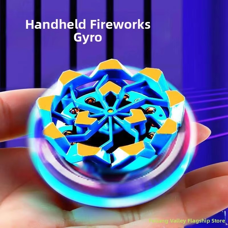 Sparking Battle Spinning Tops, Bey-Style Light Up Gyro with Sparkler Effect, Sensory Fidget & Anxiety Relief Toys, Classroom Prizes, Stocking Stuffers, Party Favors Gifts for Boys Girls Ages 6+