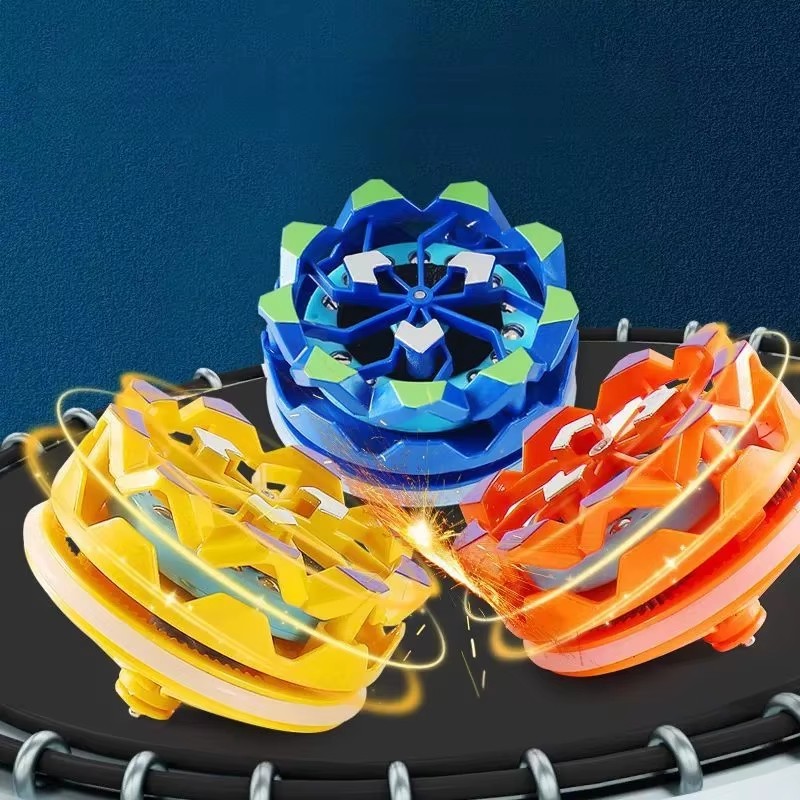 Sparking Battle Spinning Tops, Bey-Style Light Up Gyro with Sparkler Effect, Sensory Fidget & Anxiety Relief Toys, Classroom Prizes, Stocking Stuffers, Party Favors Gifts for Boys Girls Ages 6+