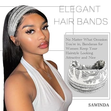 Headbands, Extra Thick Stretchy Non-Slip Workout Hair Bands, 3 Pack Twisted Turban Headscarf & Head Wraps Set + Bonus Earrings, Women Hair Accessory