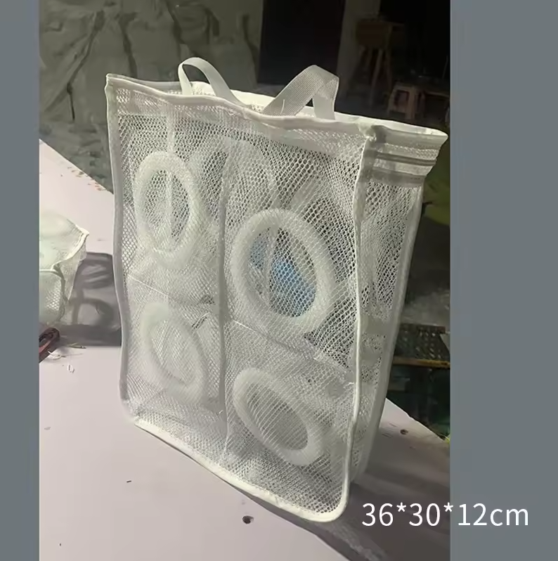 Shoe Bag, Reusable Washing Machine Laundry Shoe Bag For Washer And Dryer Shoe Cleaning Bag, Abrasion resistant and durable, strong mesh design for ventilation, easy and convenient for shoe washing
