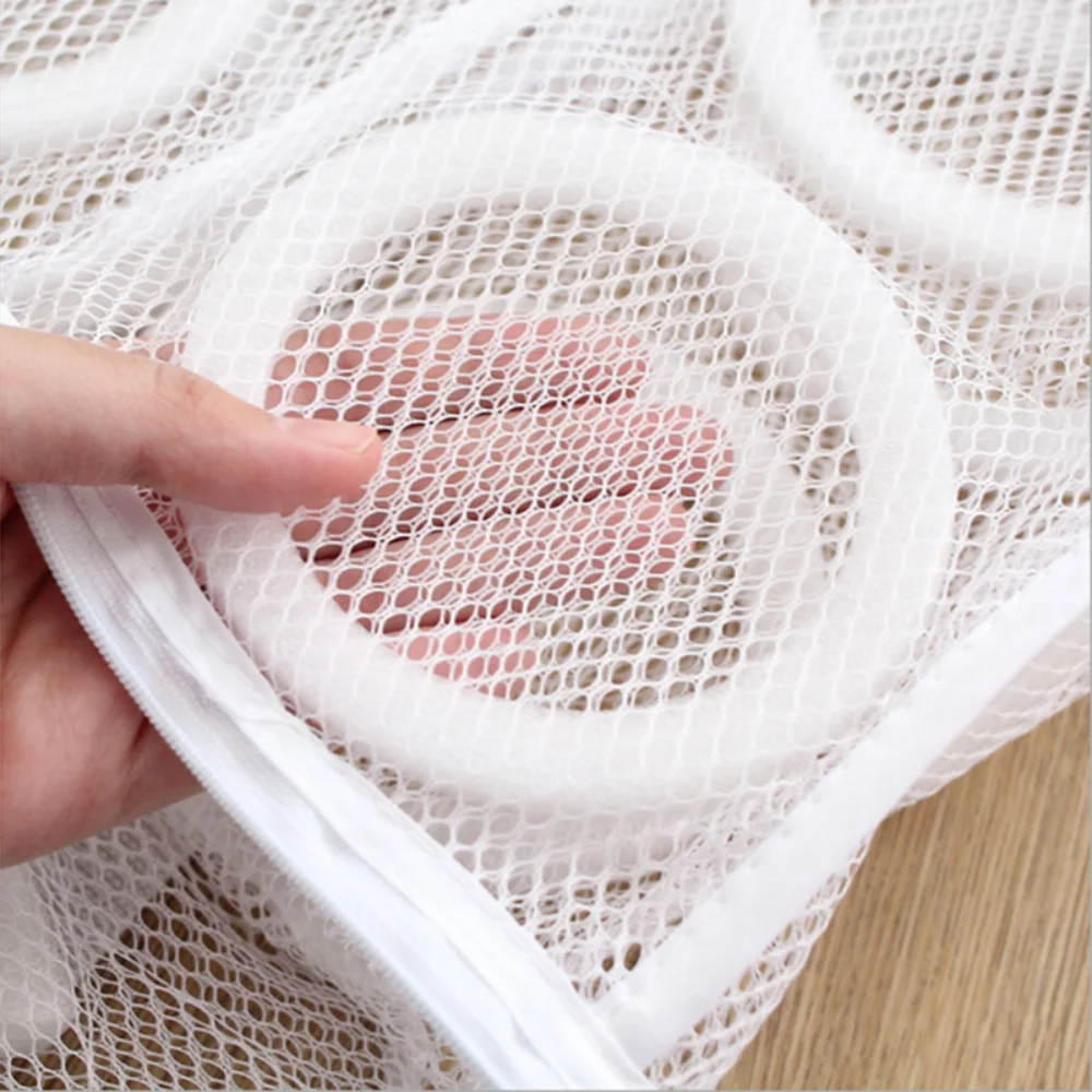 Shoe Bag, Reusable Washing Machine Laundry Shoe Bag For Washer And Dryer Shoe Cleaning Bag, Abrasion resistant and durable, strong mesh design for ventilation, easy and convenient for shoe washing