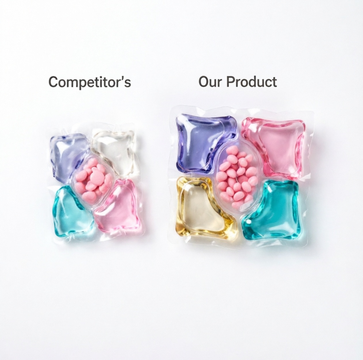 5-in-1  Laundry Detergent Pods, Deep Cleaning with Enhanced Cleaning Power, Fabric Softening & Long-Lasting Freshness, For Washing Machine, Suitable for Home, Dorm & Apartment