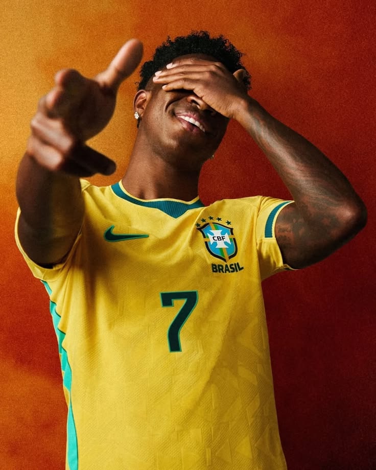 World Cup Brazil Home Jersey (Player Version) – Yellow & Green, World Cup Fan Kit Designed to capture the spirit of "O Jogo Bonito" (The Beautiful Game)