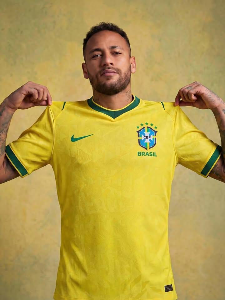 World Cup Brazil Home Jersey (Player Version) – Yellow & Green, World Cup Fan Kit Designed to capture the spirit of "O Jogo Bonito" (The Beautiful Game)