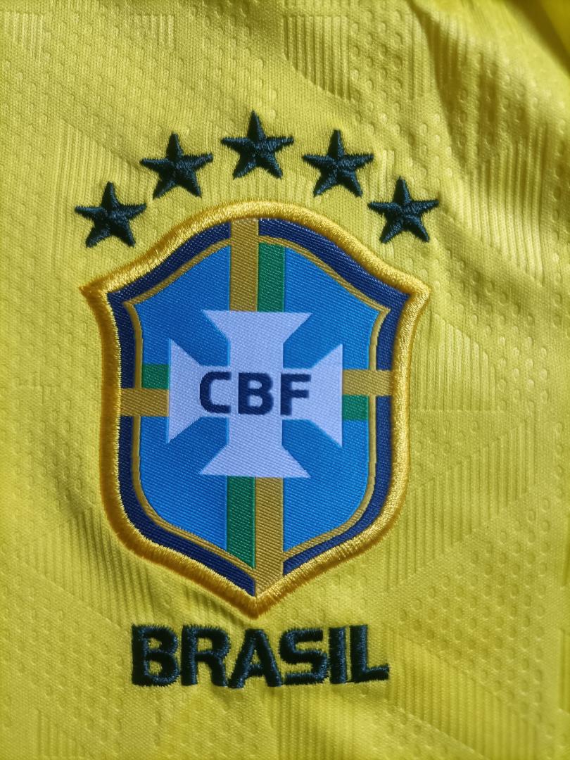 World Cup Brazil Home Jersey (Player Version) – Yellow & Green, World Cup Fan Kit Designed to capture the spirit of "O Jogo Bonito" (The Beautiful Game)