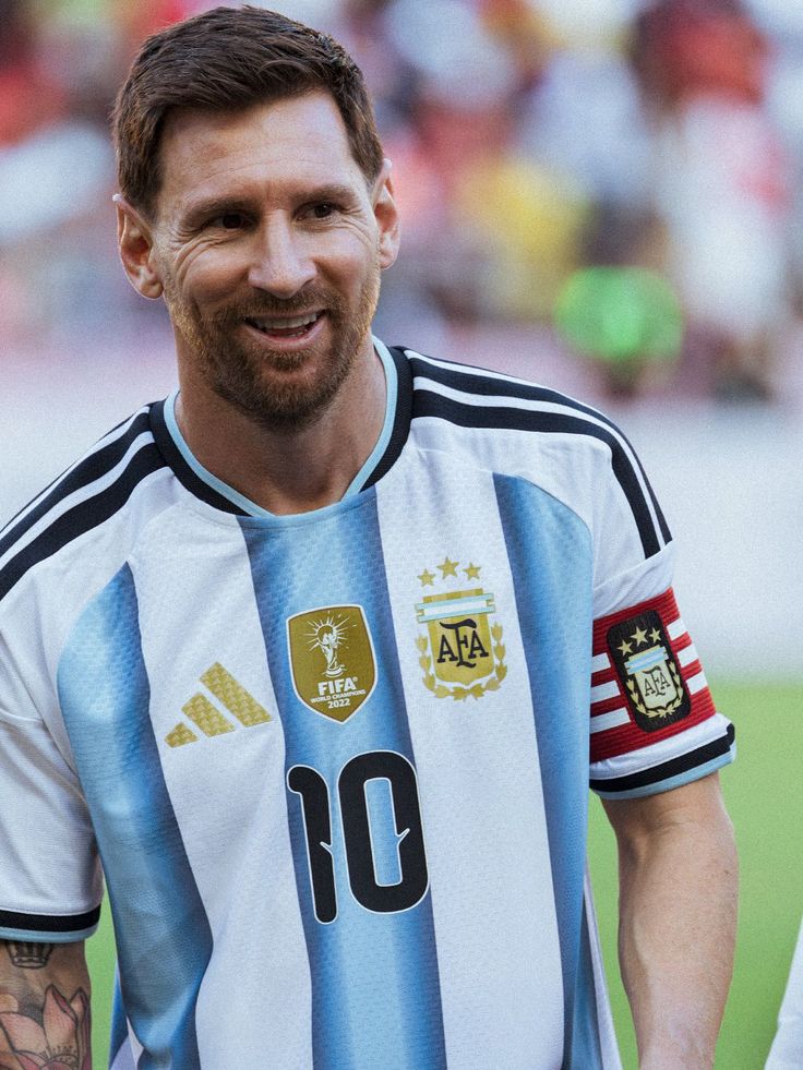 World cup Argentina Home Jersey (Player Version)– Sky Blue & White Stripes, Gold Accents | Sizes S - 2XL.  CHAMPIONS KIT.