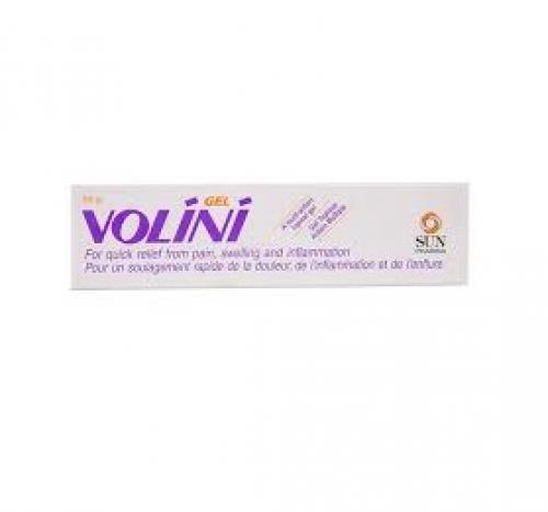 Volini gel 30g 
CURRENTLY UNAVAILABLE
Volini Gel
Manufactured by SUN PHARMA LABORATORIES LTD
Contai (1.16 %w/w) + Methyl Salicylate (10 %w/w) + Menthol (5 %w/w) + Linseed Oil (3 %w/w)