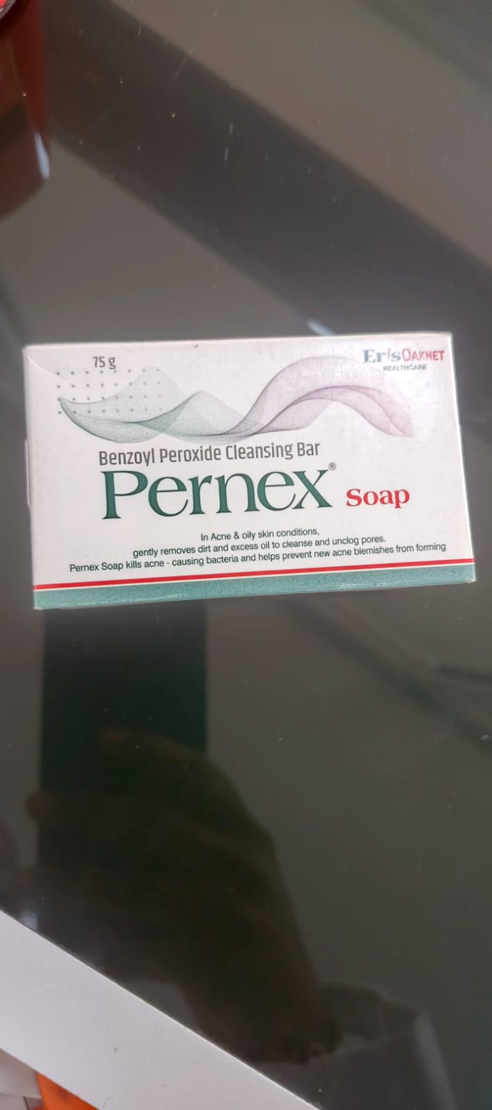 PERNEX AC SOAP benzoyl peroxide cleansing bar 75mg, used in acne and oily skin conditions, removes acne, kills bacteria and removes dirt, unclog pores.