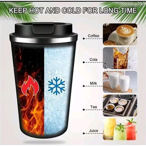 Stainless Steel Vacuum Insulated Coffee Travel Mug for Ice Drink & Hot Beverage, Double Wall Travel Tumbler Cups with Spill Proof Lid Thermo Cup
