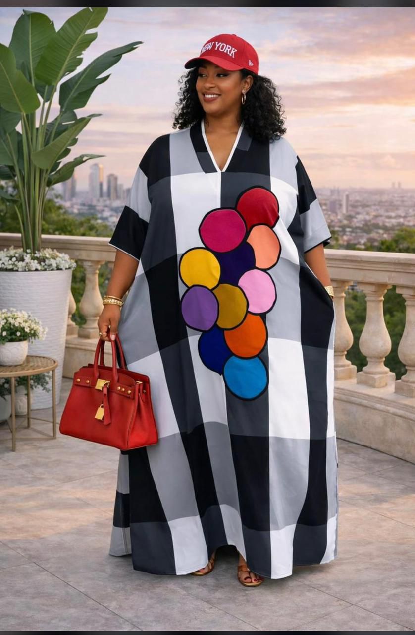 Women's Royal Flow Luxe Free Size Kaftan Dress a statement piece designed for comfort, confidence, and timeless style. Crafted in a rich royal blue hue, this flowing maxi kaftan drapes beautifully