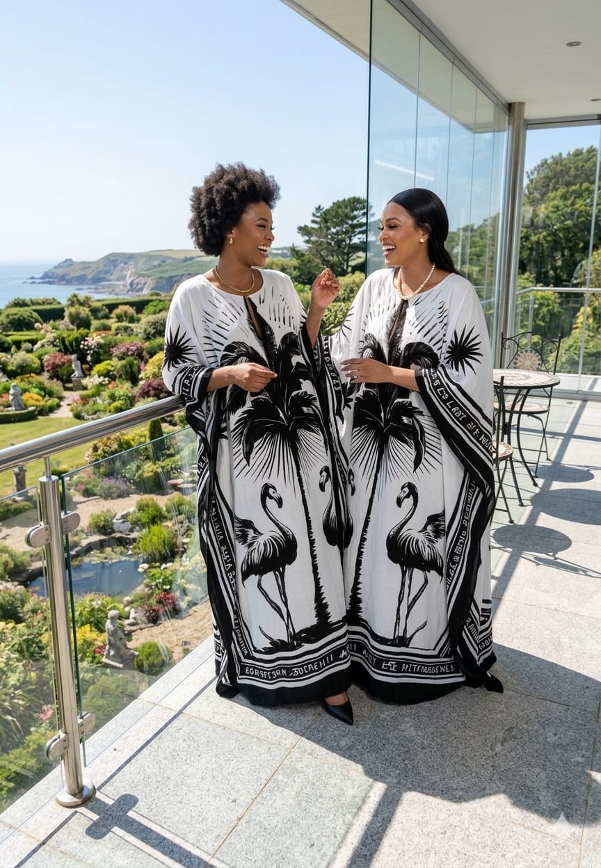 Women's Royal Flow Luxe Free Size Kaftan Dress a statement piece designed for comfort, confidence, and timeless style. Crafted in a rich royal blue hue, this flowing maxi kaftan drapes beautifully