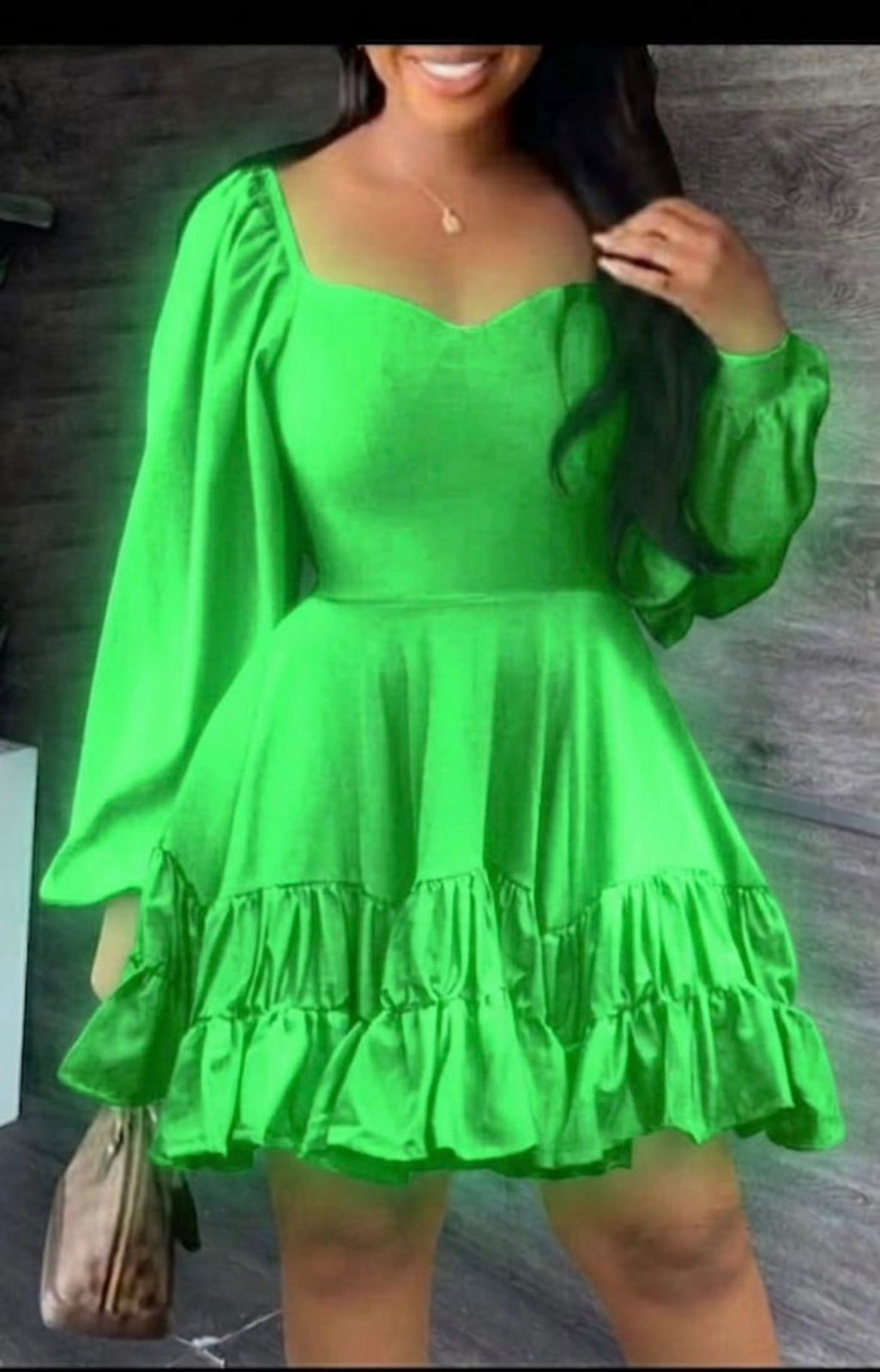 Women's Fuchsia Romance Ruffle Mini Dress Size L to 2XL, a vibrant statement piece designed to bring elegance, femininity, and playful charm to your wardrobe.