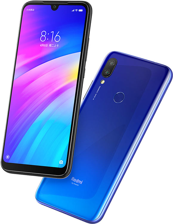 Refurbished Phone Xiaomi Redmi 7 6.26 inch 3GB/4GB+32GB/64GB dual sim clean screen 12mp+8mp 4000mah Xiaomi Redmi7 smartphone