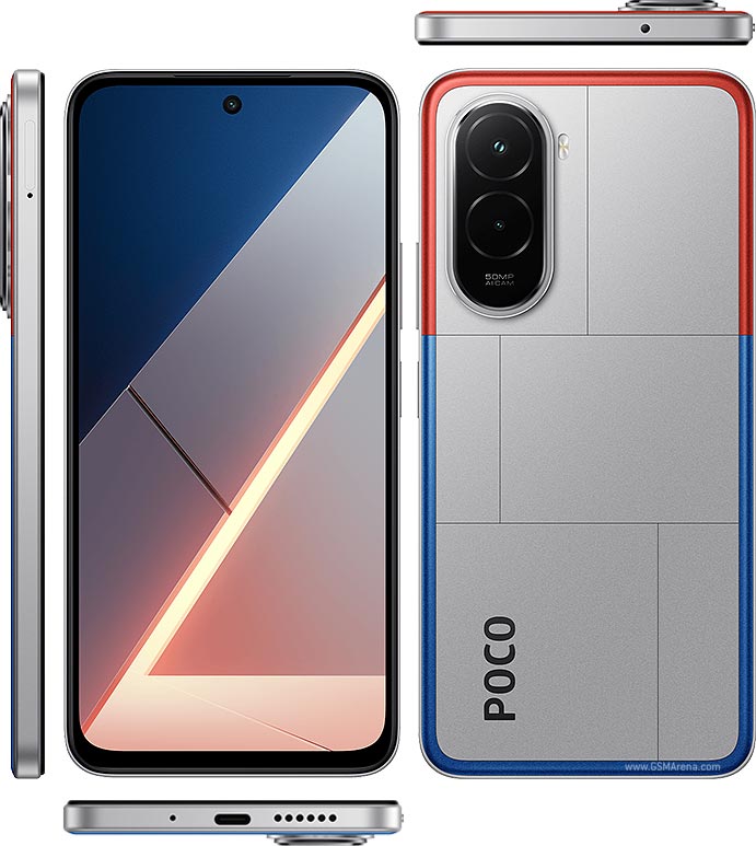 Refurbished Phones Xiaomi Poco M7 4G (original screen) 6.9 inch 6GB/8GB+128GB/256GB clean screen dual sim 50mp+8mp 7000mah Xiaomi Poco M7 smartphone